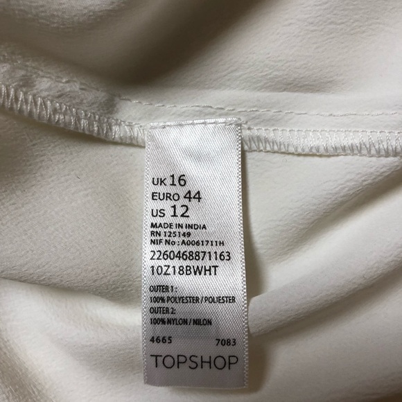 Topshop White Maxi Dress with Lace Insets - Picture 5 of 6